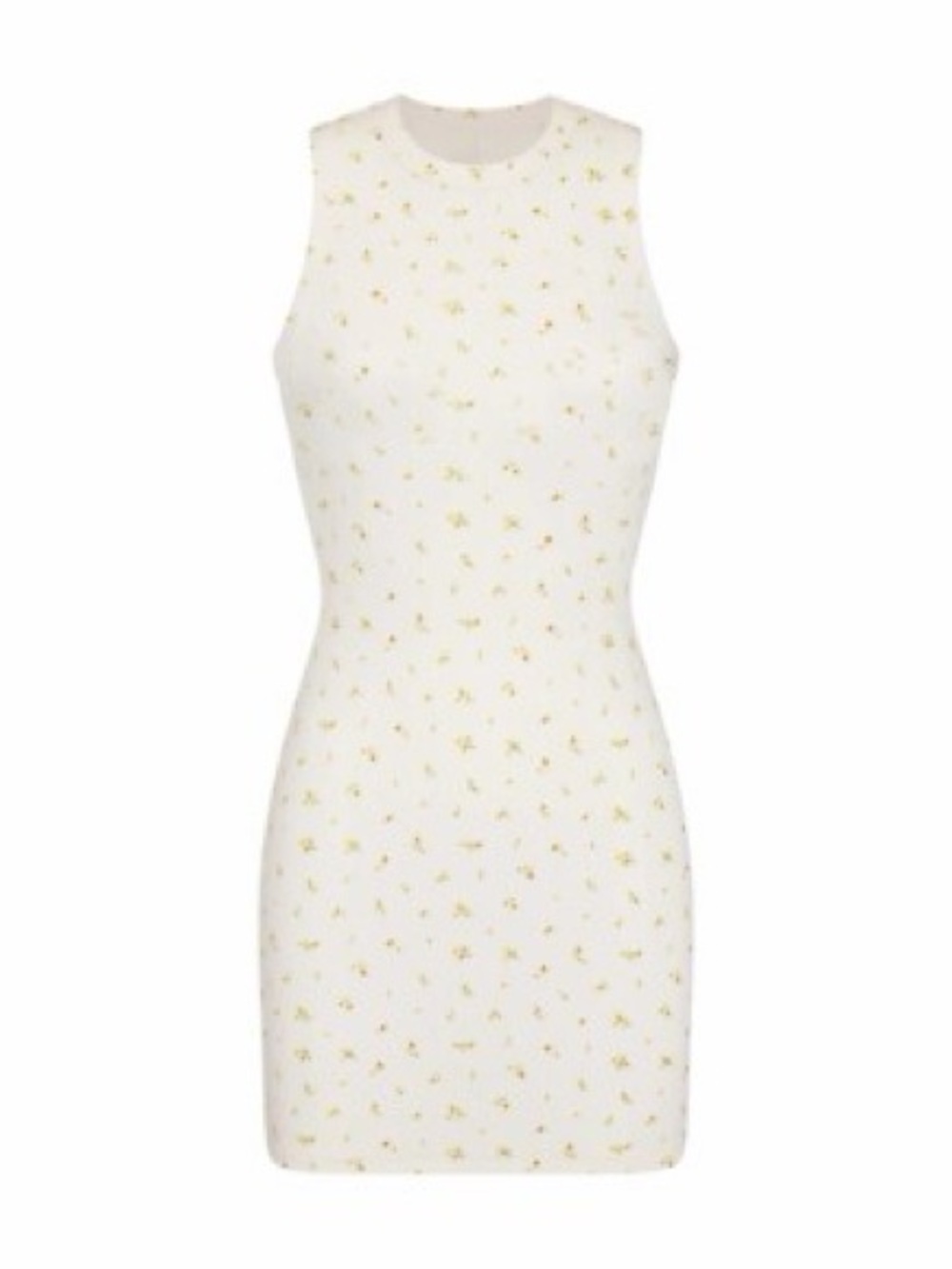 SKIMS Cotton Rib Tank Dress Marigold Rosebud Floral XS - Picture 3 of 8